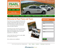 Tablet Screenshot of paarltaxisandtours.co.za
